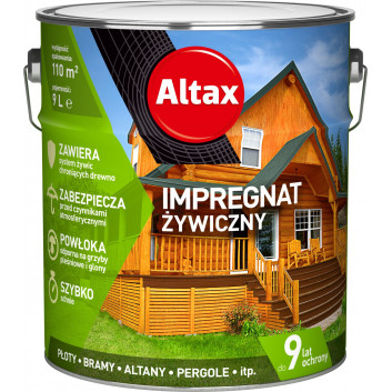 ALTAX impregnat żywiczny do drewna [kolory] 9 L