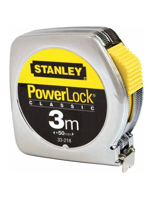 Stanley miara w obudowie chromowanej Powerlock 3m